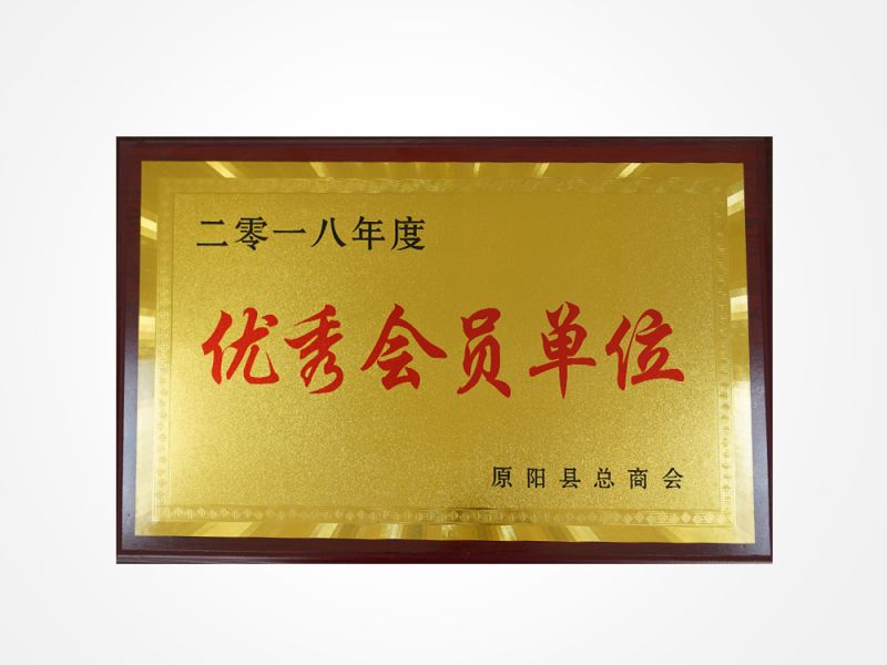 2018優(yōu)秀會員單位
